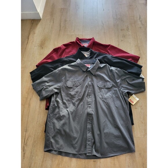 Wrangler Lot of 3 Relax Fit 3XL Short Sleeved Shirts - Picture 1 of 13